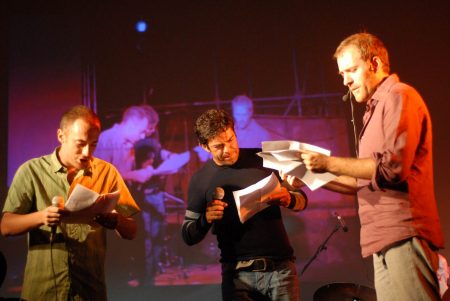 Improvvisazione - E. Germano, P. Favino, V. Mastandrea - La valigia dell'attore 2009 - Foto di Fabio Presutti