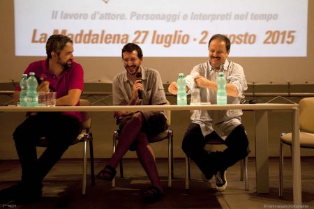 Gian Luigi Pucciarelli , Boris Sollazzo, Enrico Magrelli - La Valigia dell'attore 2015 - Foto di Fabio Presutti