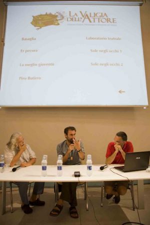 Ferruccio Marotti, Fabrizio Gifuni, Fabrizio Deriu - La valigia dell'attore 2012 - Foto Nanni Angeli