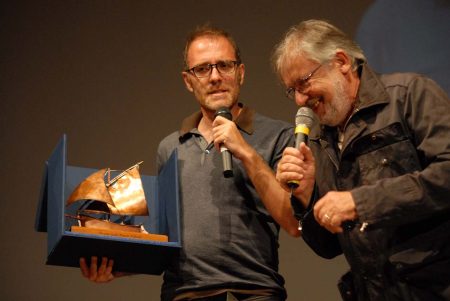 Premio Volonté - Valerio Mastandrea, Felice Laudadio - La valigia dell'attore 2013 - Foto di Fabio Presutti 1