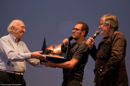 Premio Volonté - Valerio Mastandrea, Giuliano Montaldo, Felice Laudadio - La valigia dell'attore 2013 - Foto di Nanni Angeli