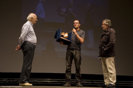 Premio Volonté - Giuliano Montaldo, Valerio Mastandrea, Felice Laudadio - La valigia dell'attore 2013 - Foto di Nanni Angeli 2