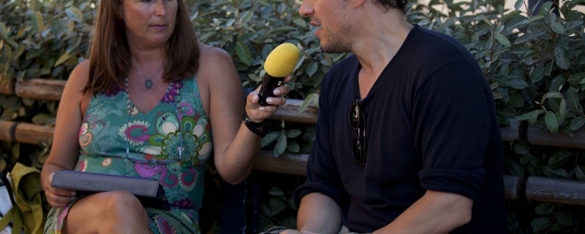 Barbara Sorrentini intervista Stefano Accorsi per Radio Popolare - 30 luglio 2016 - Ex Magazzini Ilva - Foto Nanni Angeli