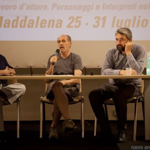29 luglio - Ex magazzini Ilva · Cala Gavetta · Incontro con Enrico Pau, Francesco Pamphili, Francesco Piras - La Valigia dell'Attore 2016 - foto Nanni Angeli