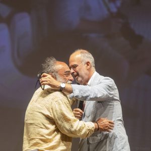 La valigia dell'attore 2019 - 27 luglio - Fortezza I Colmi - Alessandro Haber e Fabio Ferzetti - foto di Nanni Angeli