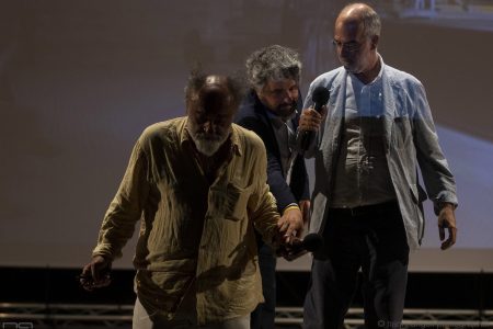 La valigia dell'attore 2019 - 27 luglio - Fortezza I Colmi - Alessandro Haber, Boris Sollazzo e Fabio Ferzetti - foto di Nanni Angeli