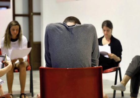 Quarto giorno del Valigialab 2019 condotto da Carlo Cecchi con la collaborazione di Fabrizio Deriu. Foto di Ugo Buonamici