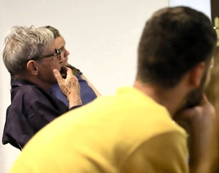 Secondo giorno del Valigialab 2019 condotto da Carlo Cecchi con la collaborazione di Fabrizio Deriu. Foto Ugo Buonamici